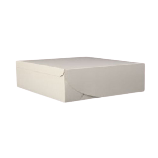 8" x 8" x 2.5" White Cake Box - 250/case