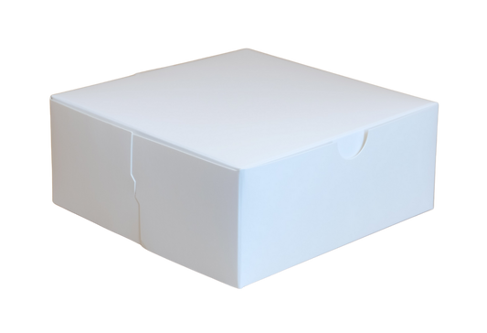 8" x 8" x 3.5" White Cake Box - 250 pcs