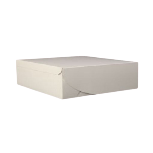 9" x 9" x 2.5" White Cake Box - 250/case