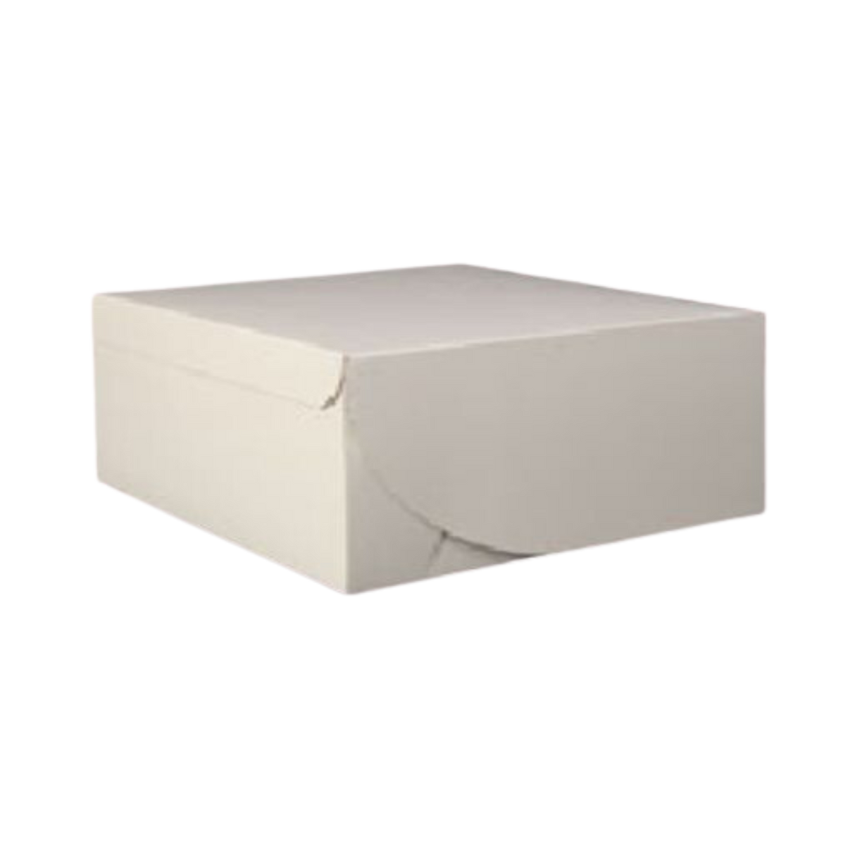 10" x 7" x 3.5" White Cake Box - 200/case
