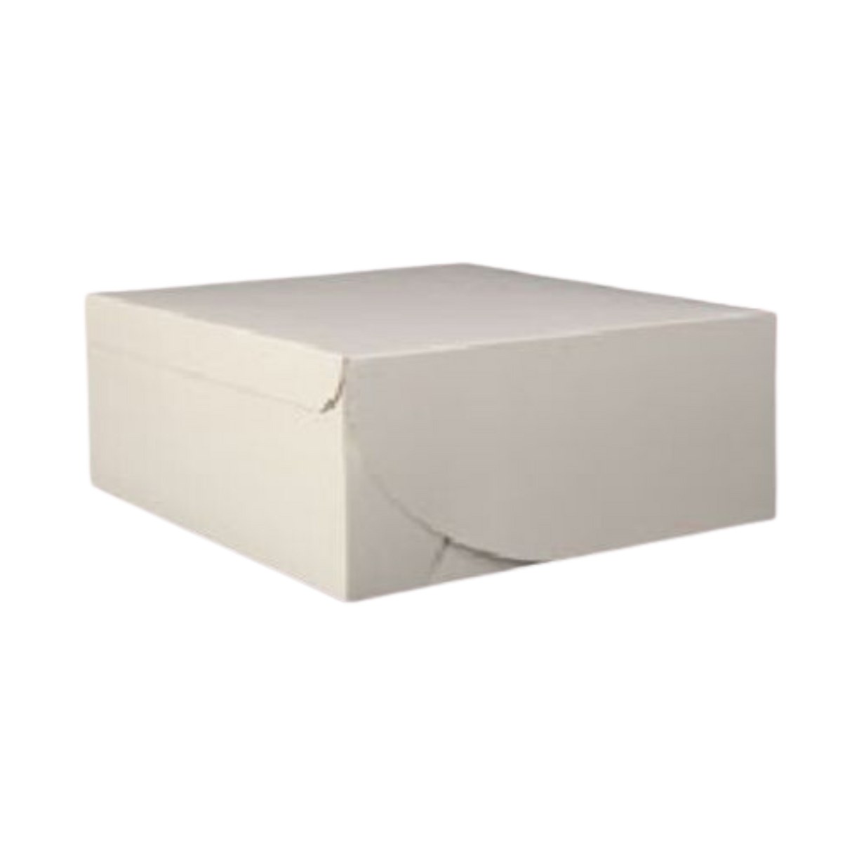 12" x 12" x 4"  White Cake Box - 100/case