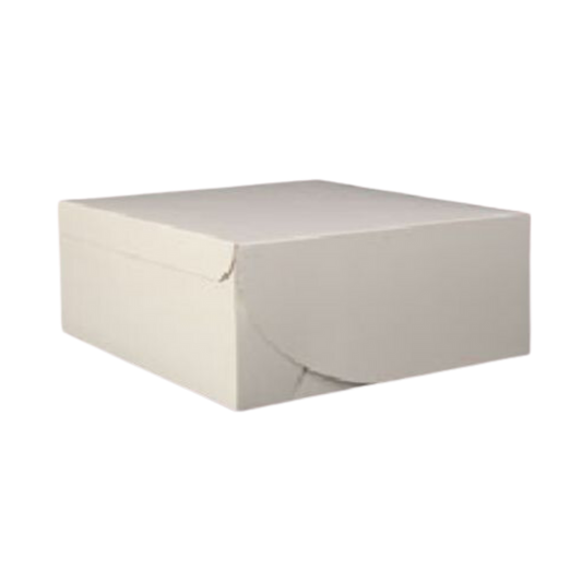12" x 12" x 4"  White Cake Box - 100/case