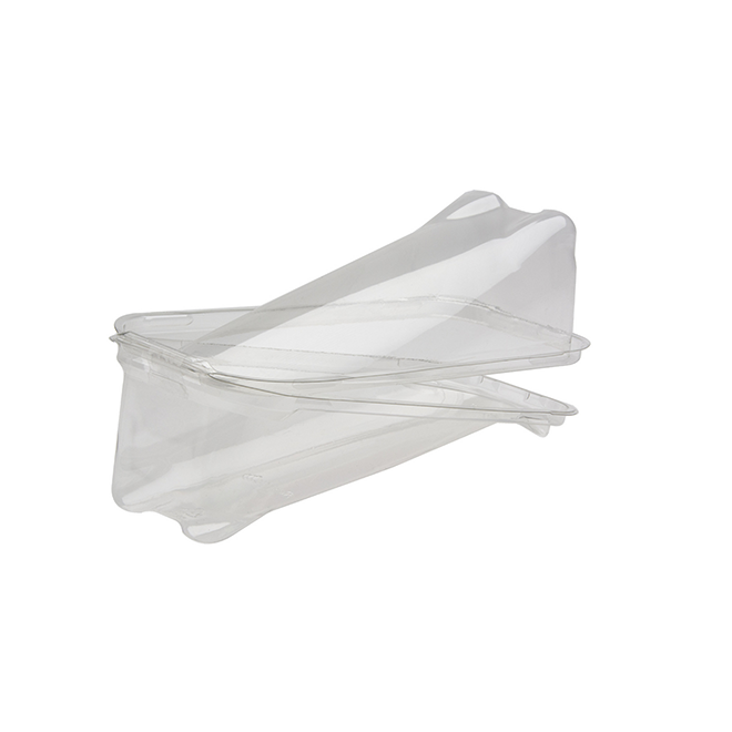 8.5" x 3.8" x 2.5" Hinged Flip N' Stack Single Pita Container - 240 pcs
