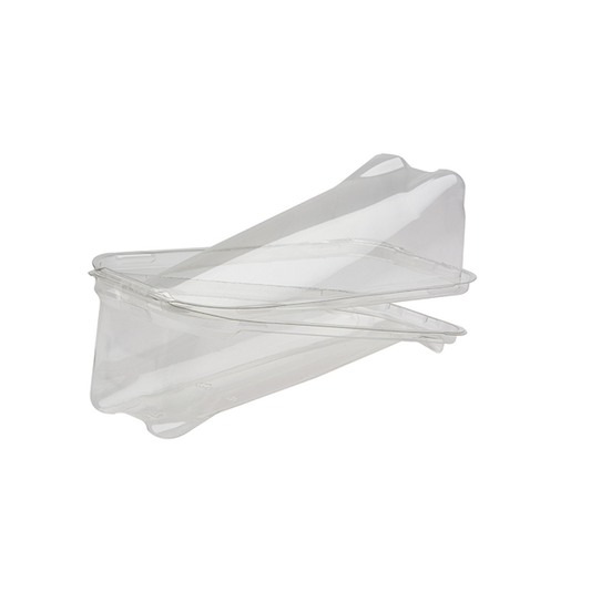 8.5" x 3.8" x 2.5" Hinged Flip N' Stack Single Pita Container - 240 pcs