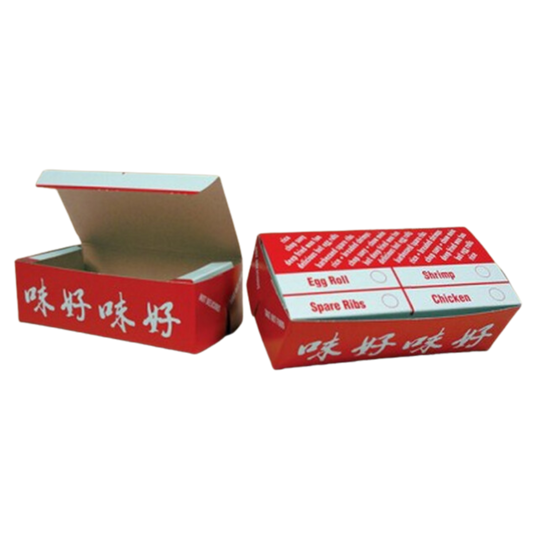 #6 Chinese Printed Take Out Box - 200/case