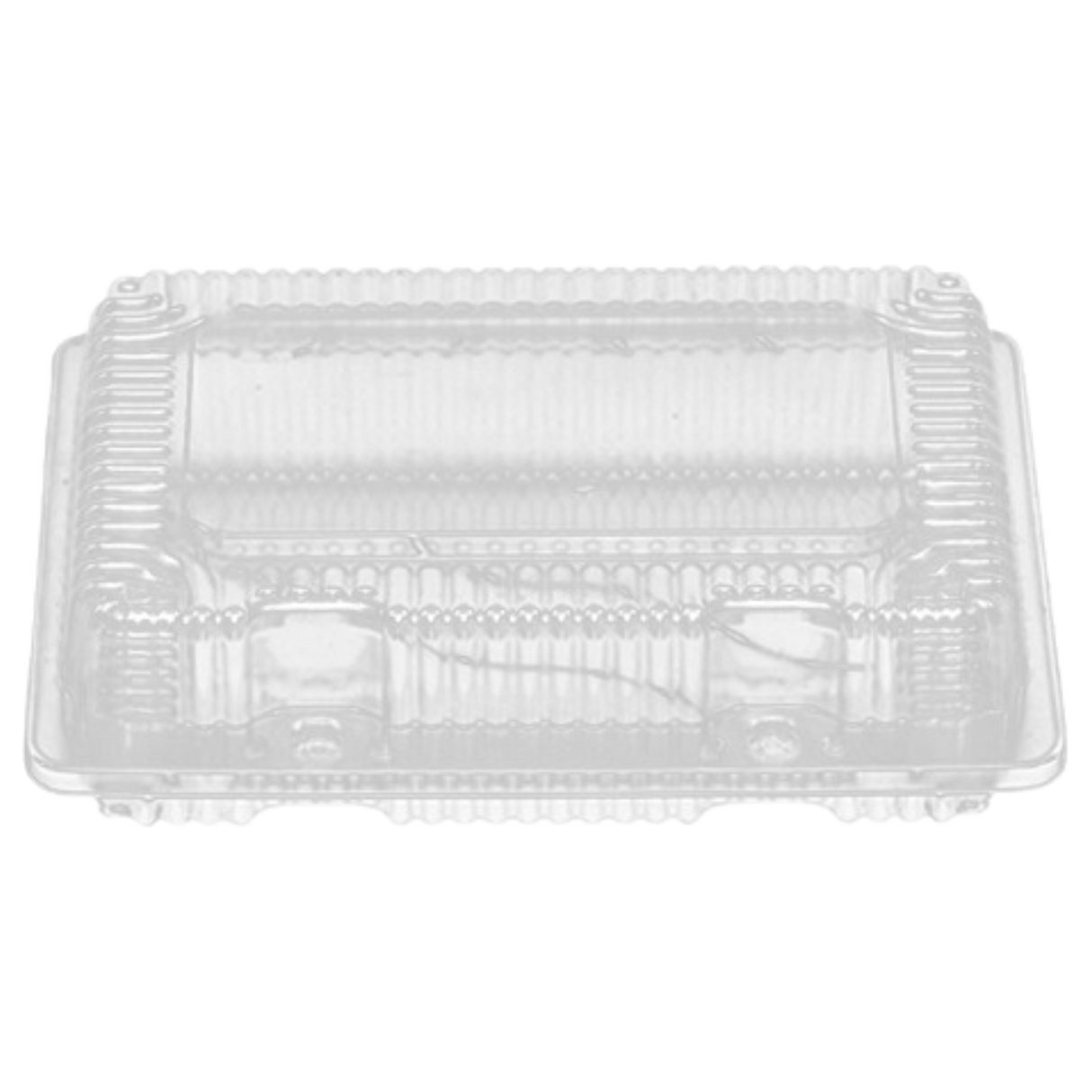 8" x 5.7" x 2.5" Clear Clamshell Plastic Container - 500pcs
