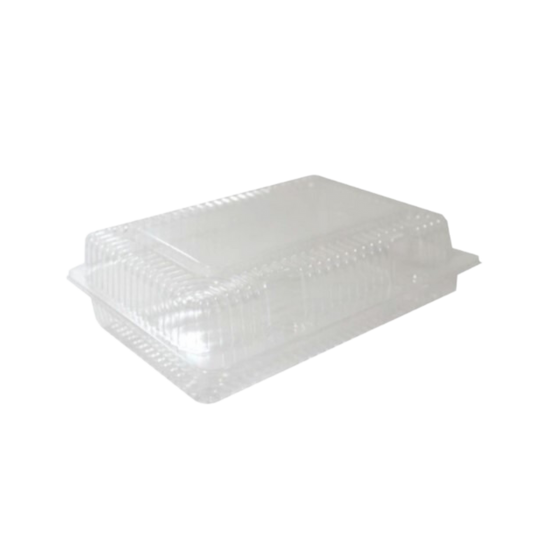 8" x 6" x 3" Clear Clamshell Plastic Container - 500pcs