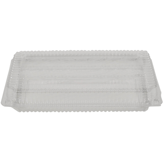 13.1" x 6.7" x 2.5" Plastic Clamshell Container - 200pcs