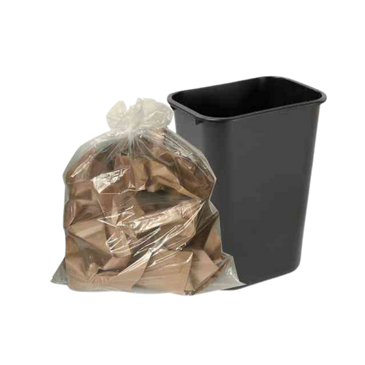 30" x 38" Extra Strong Clear Garbage Bags - 100 pcs