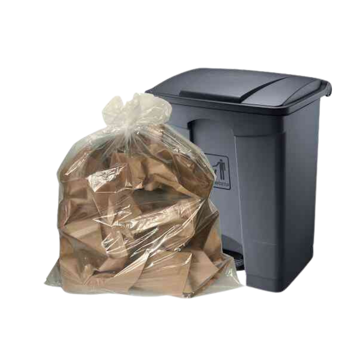 35" x 47" Regular Clear Garbage Bags - 250 pcs