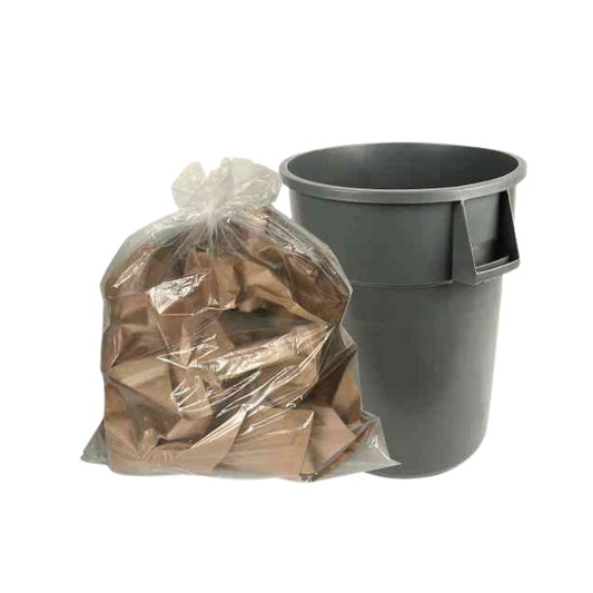 35" x 50" Extra Strong Clear Garbage Bags - 100 pcs