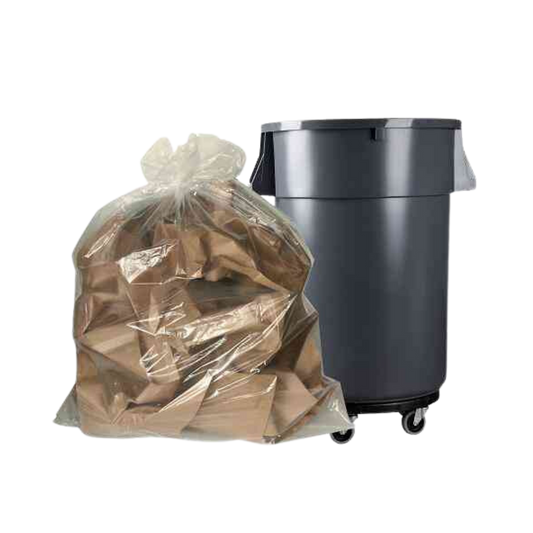 42" x 48" Strong Clear Garbage Bags - 200 pcs