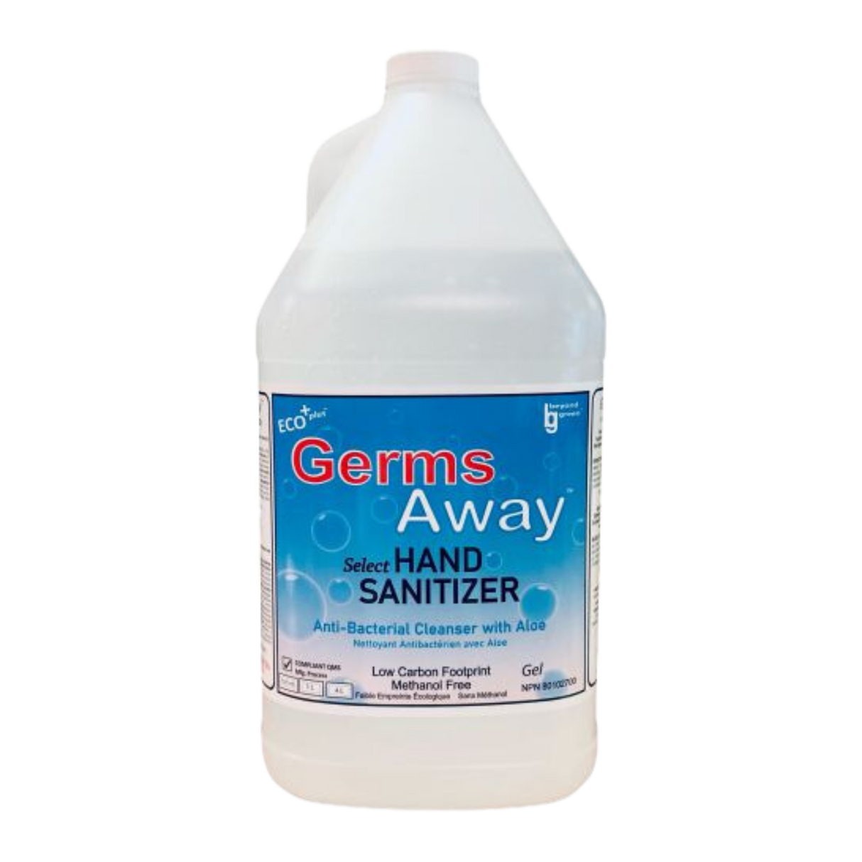 Germs Away Hand Sanitizer Jug - 4L, 4/case