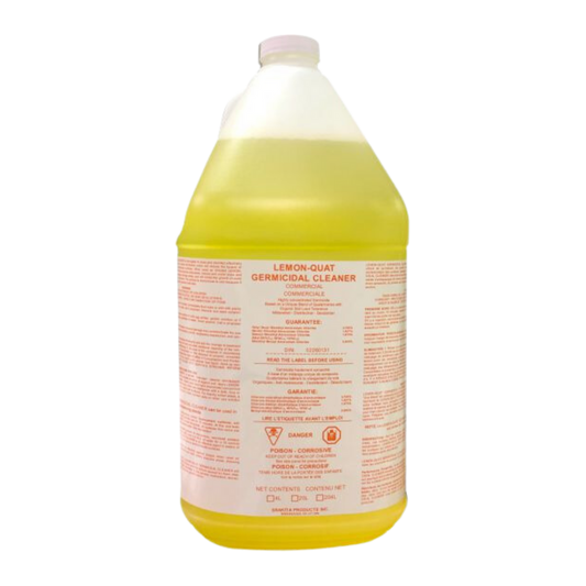 Lemon Quat Germicidal Hard Surface Cleaner - 4 x 4L