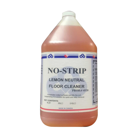 No Strip Lemon Neutral Floor Cleaner - 4 x 4L