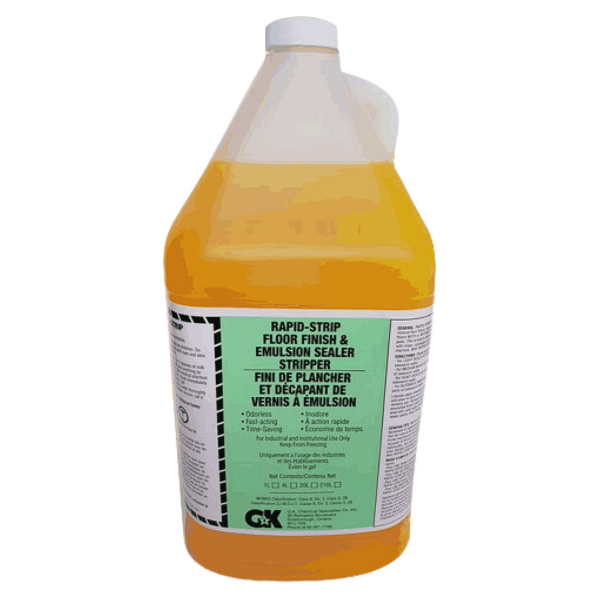 Rapid Strip Floor Finish & Emulsion Sealer Stripper - 4 x 4L