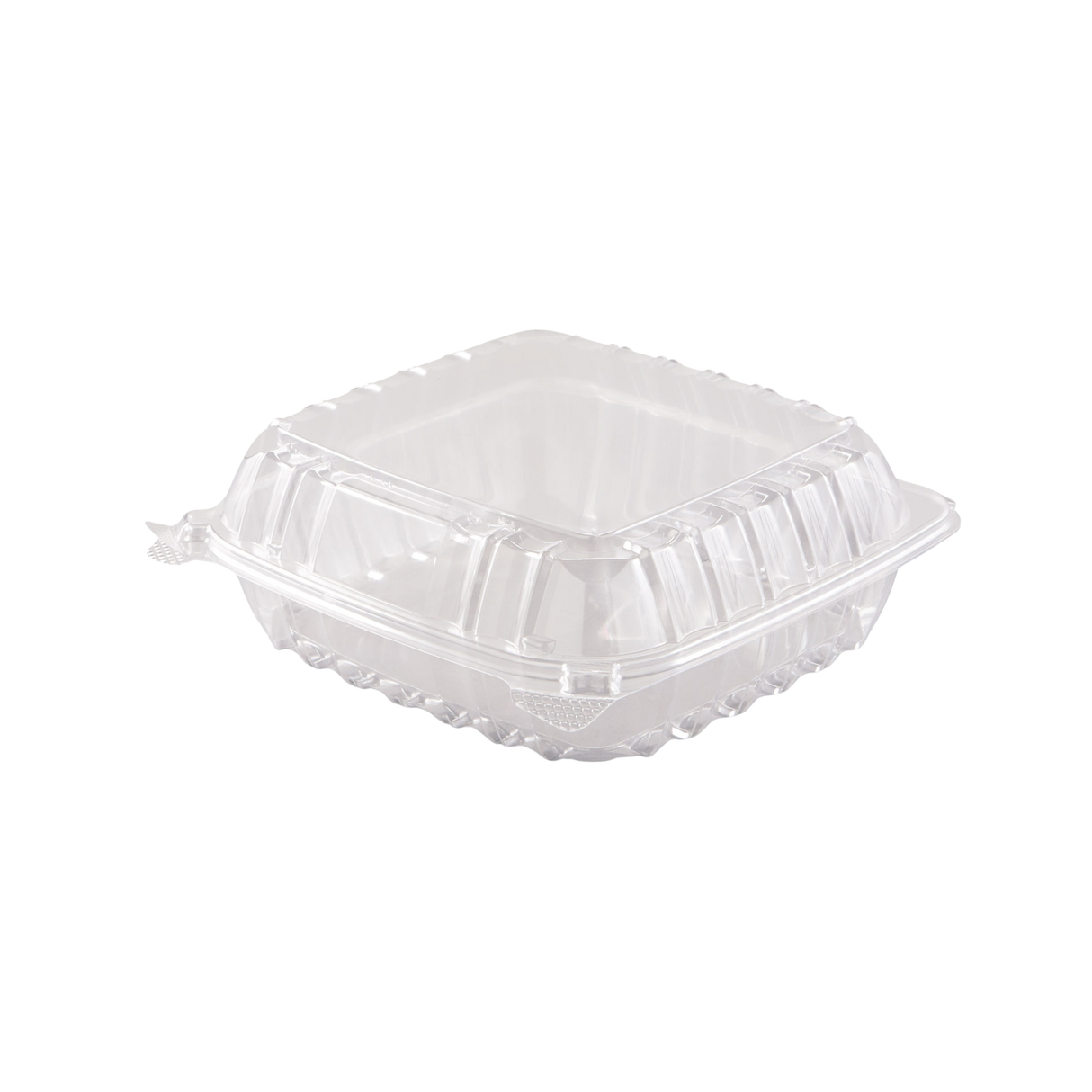 8" x 8" x 3" Plastic Clamshell Container - 250 pcs