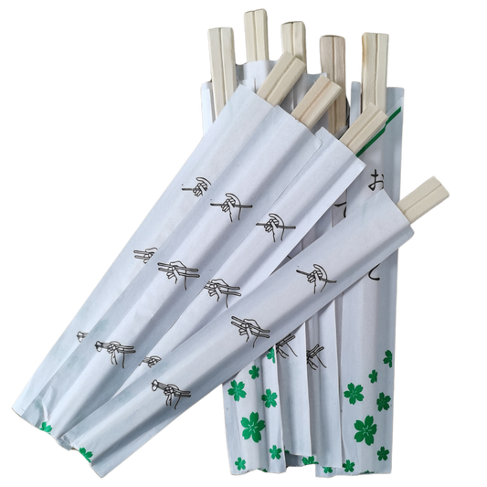 Individually Wrapped Bamboo Chopsticks - 3000 pcs