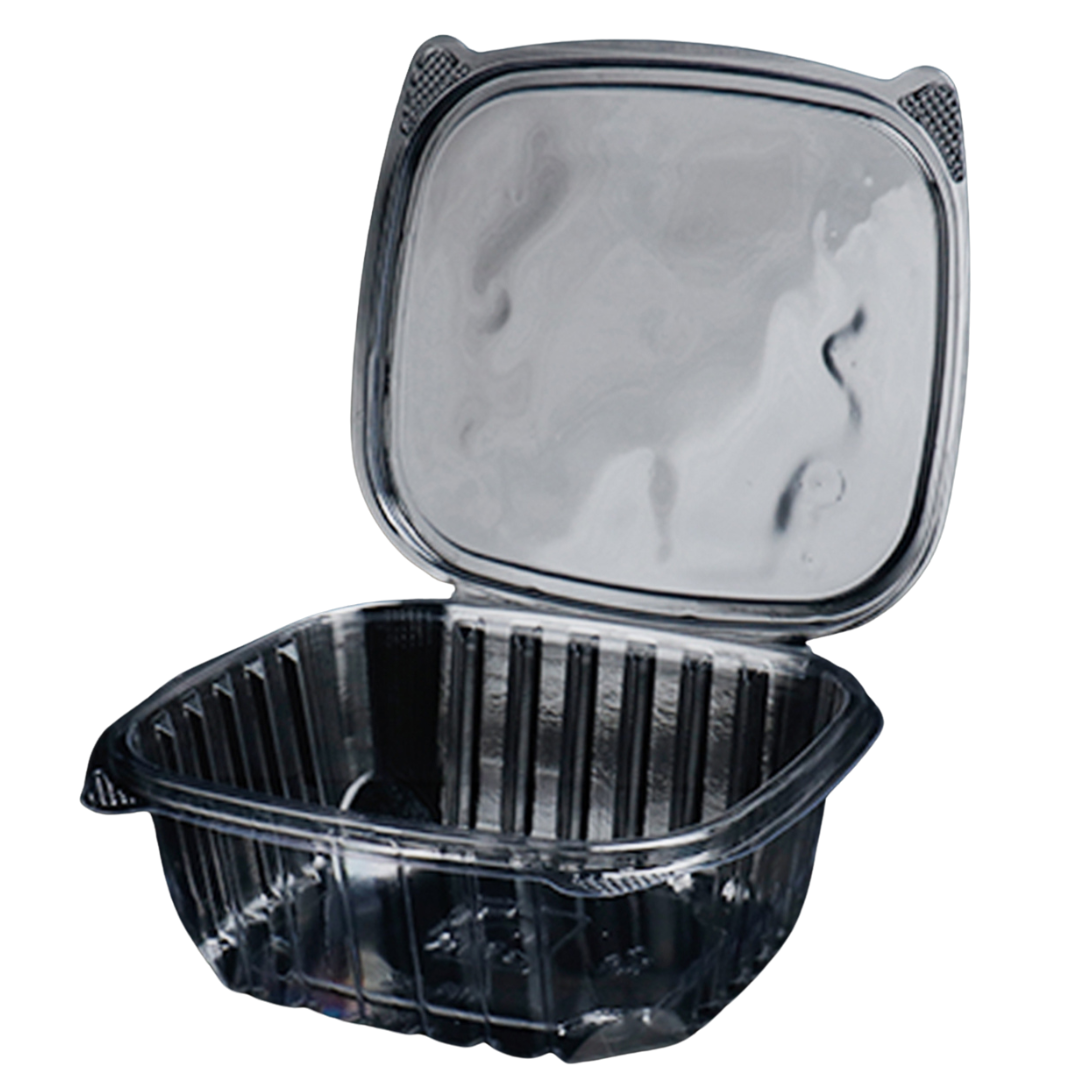 32oz Clear PET Hinged Deli Containers - 200pcs