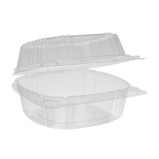 6" Plastic Clamshell Container - 500 pcs