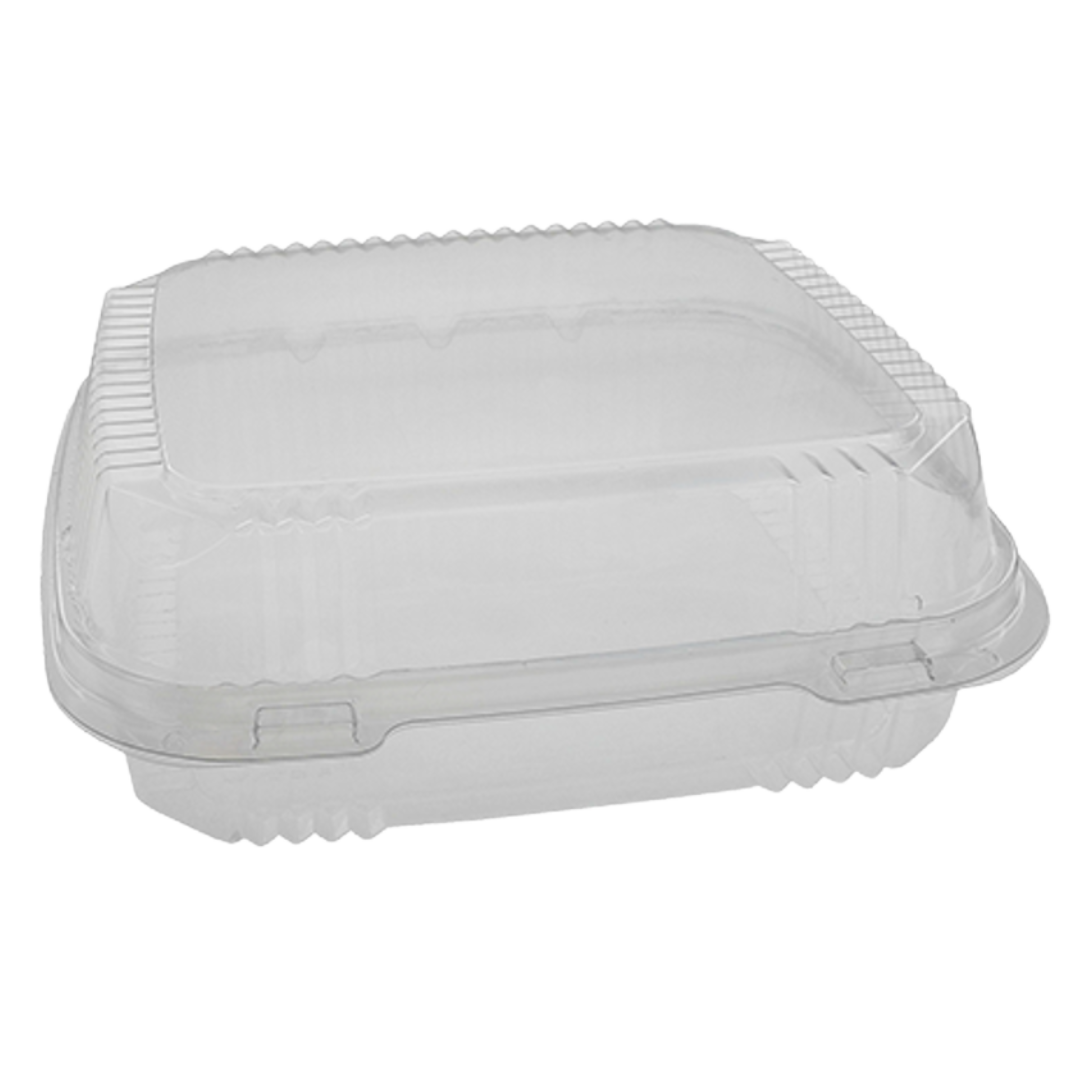 8" Plastic Clamshell Container - 200 pcs