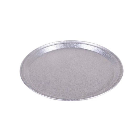 16" Round Embossed Foil Catering Tray - 50 pcs