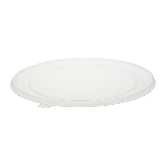 12" Round Clear PET Catering Tray - 50 pcs