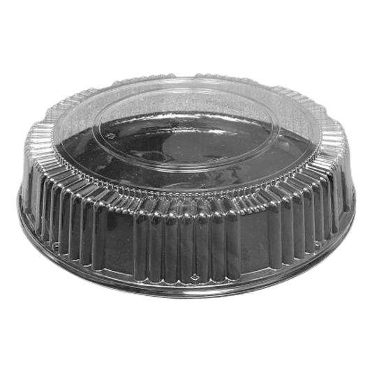 12" Clear PET Tray High Dome Lid - 25 pcs