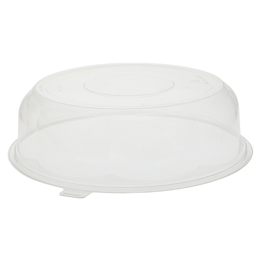 12" Clear PET Tray High Dome Lid - 50 pcs