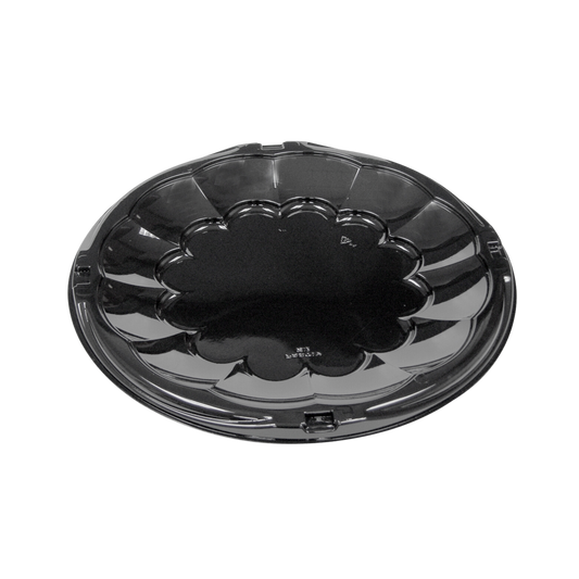 12" Clear Plastic Catering Tray - 100 pcs