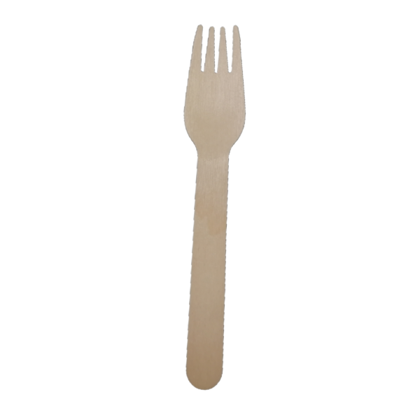4"/ 160mm Birch Wood Forks - 100pcs x 10/cs