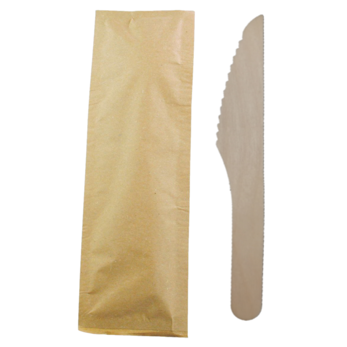 6.5" Individually Wrapped Birch Wood Knifes - 1000/case