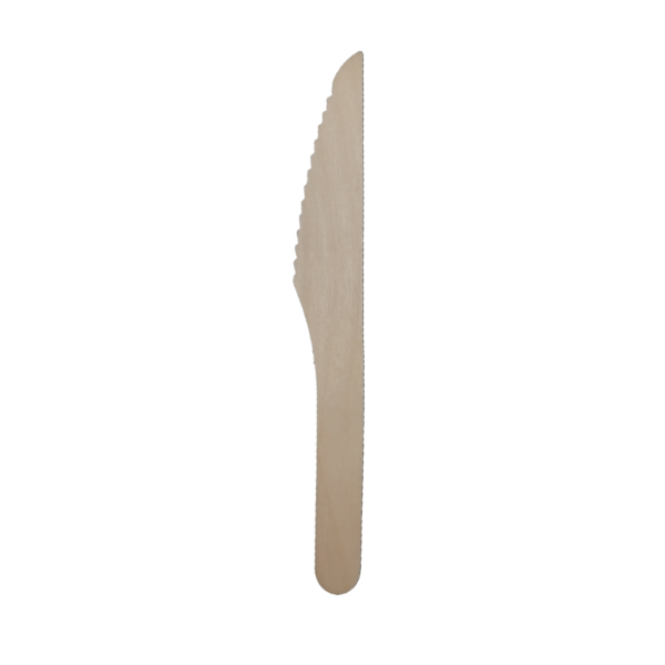 4"/ 160mm Birch Wood Knifes - 100/bag, 1000/case
