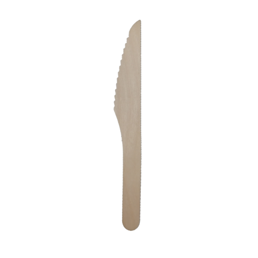 4"/ 160mm Birch Wood Knifes - 100/bag, 1000/case
