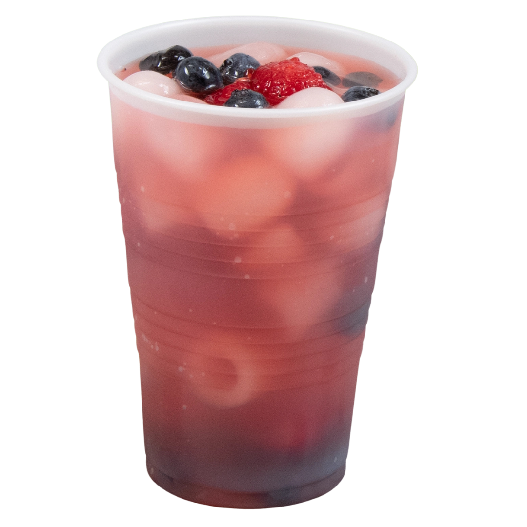 16 oz Tall Translucent Ribbed PS Cup - 1000 pcs