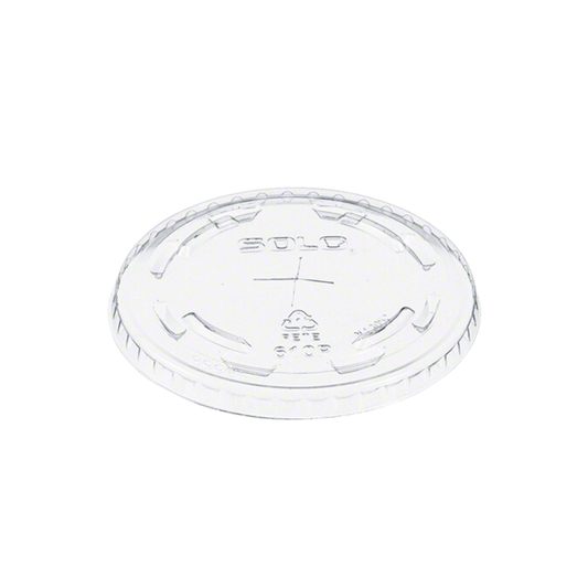 Flat PET Lids with Straw Slotted For 9 & 10 oz - 1000pcs