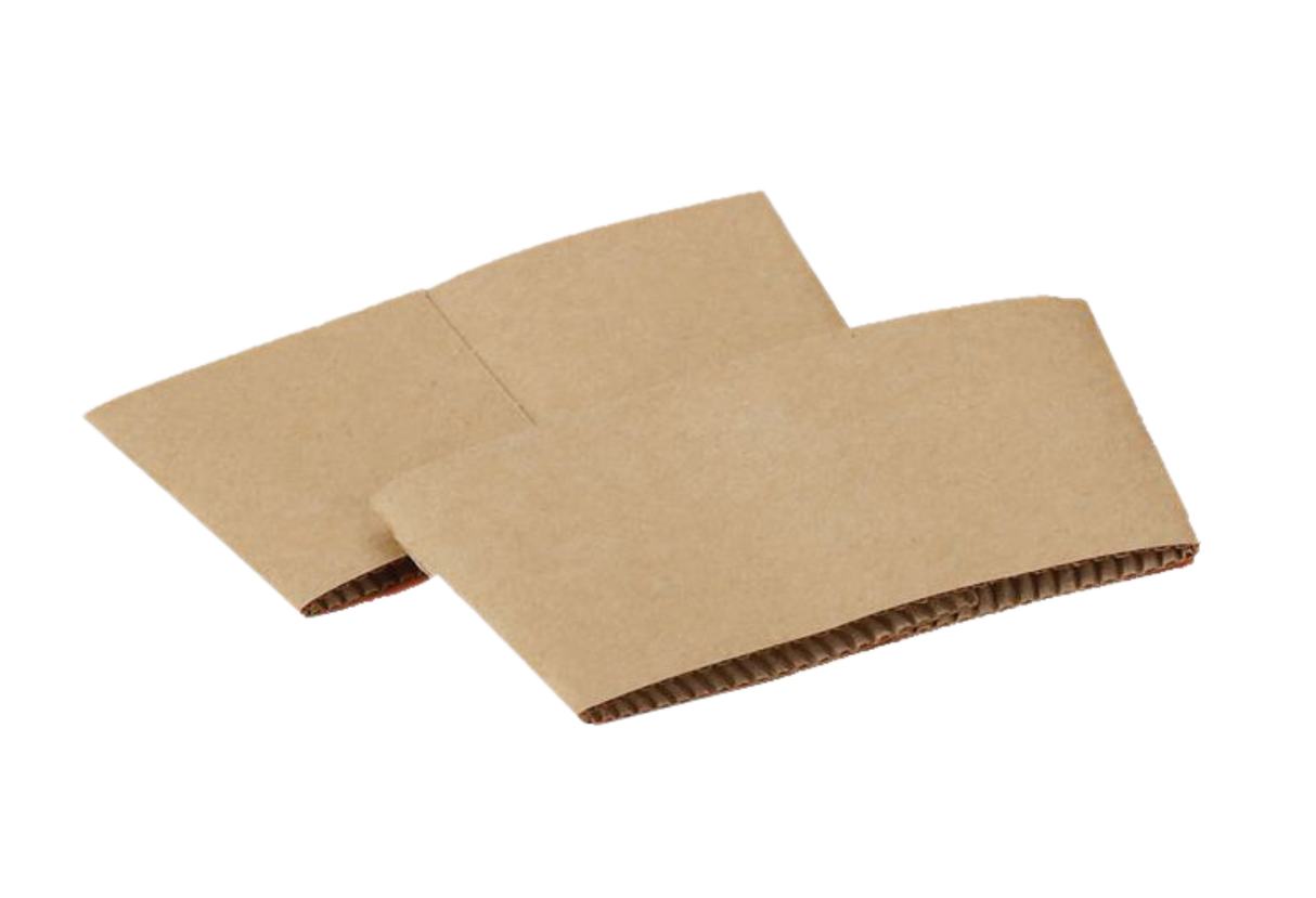Plain Kraft Coffee Sleeve For 10-20oz - 1000 pcs