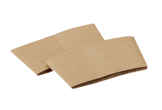 Plain Kraft Coffee Sleeve For 10-20oz - 1000 pcs