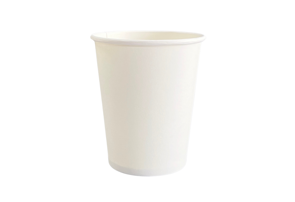 8oz White Paper Hot Cups - 1000 pcs