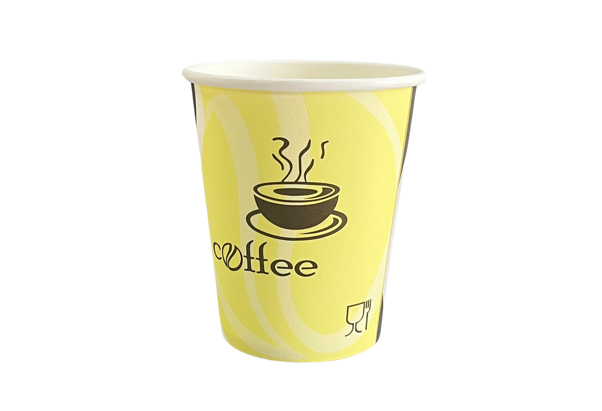 8oz Printed Paper Hot Cups - 1000 pcs