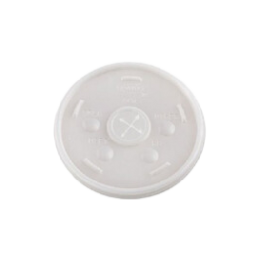 Plastic White Flat lids for CU7(10-20)- 1000 pcs