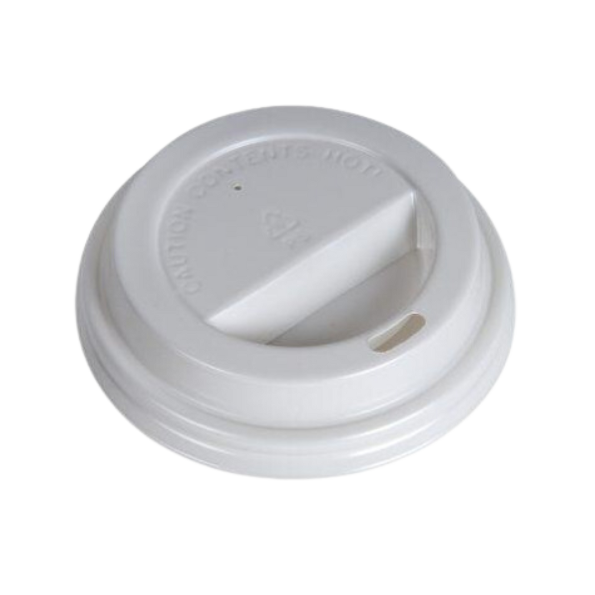 Plastic White Flat lids for CU7(10-24 ) - 1000 pcs