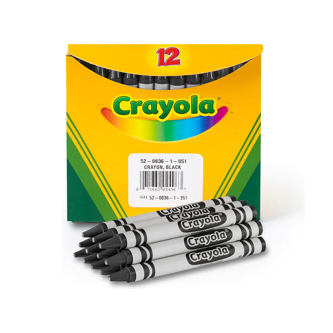 Crayola Bulk Crayons, Black, 12 Count