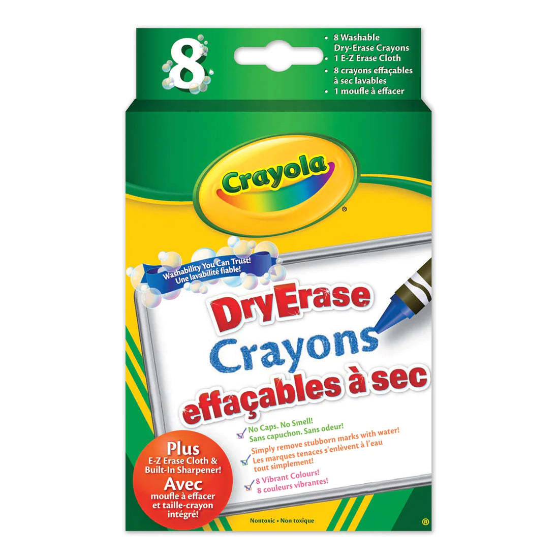 Crayola Dry - Erase Crayons, 8 Count