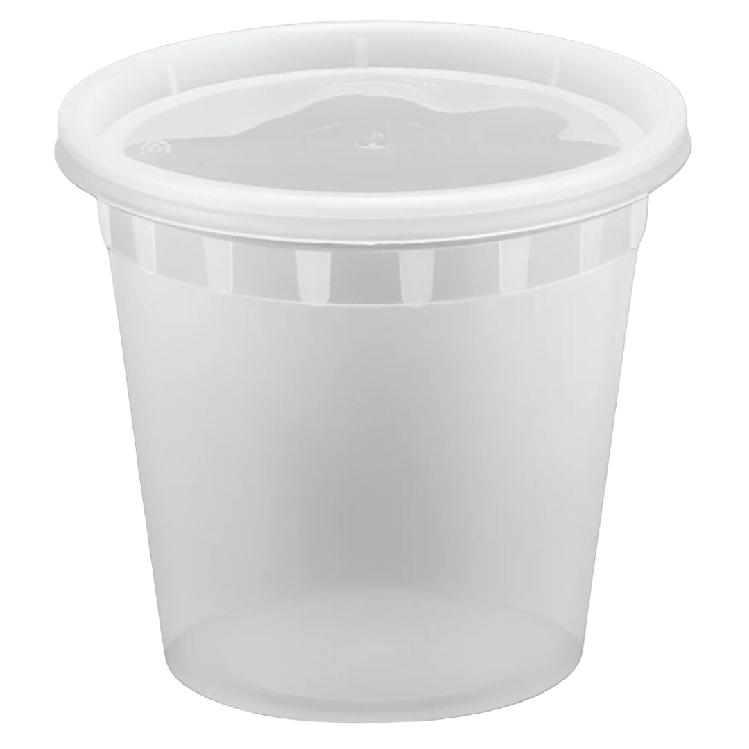 24oz Heavy Deli Containers Combo - 240 sets