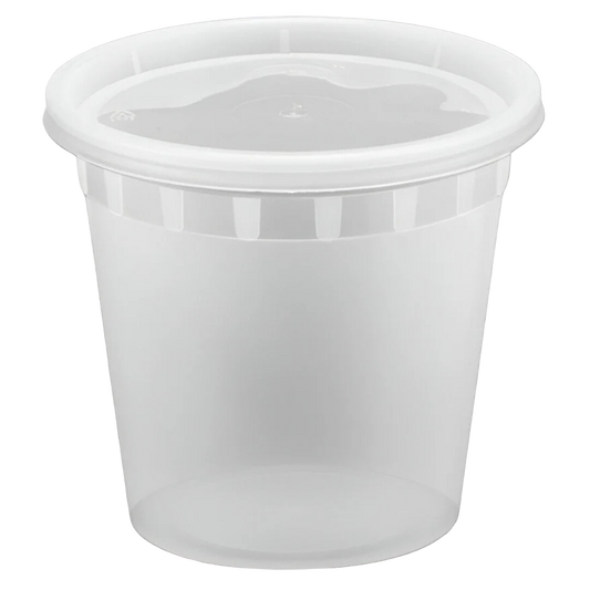 24oz Heavy Deli Containers Combo - 240 sets