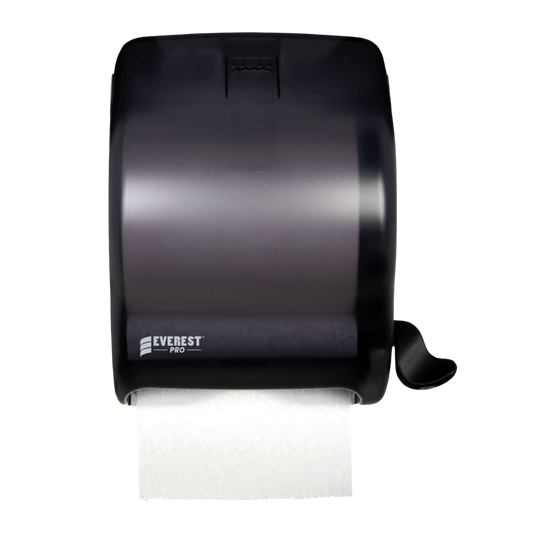 Black Dispenser with Lever for Hand Towel For 205' - 425'