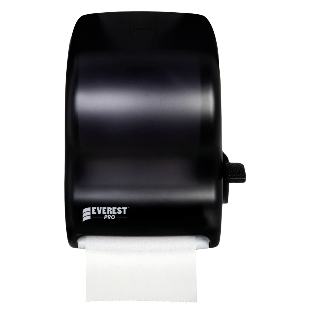 Black Dispenser with Lever for Hand Towel For 205' - 1000'