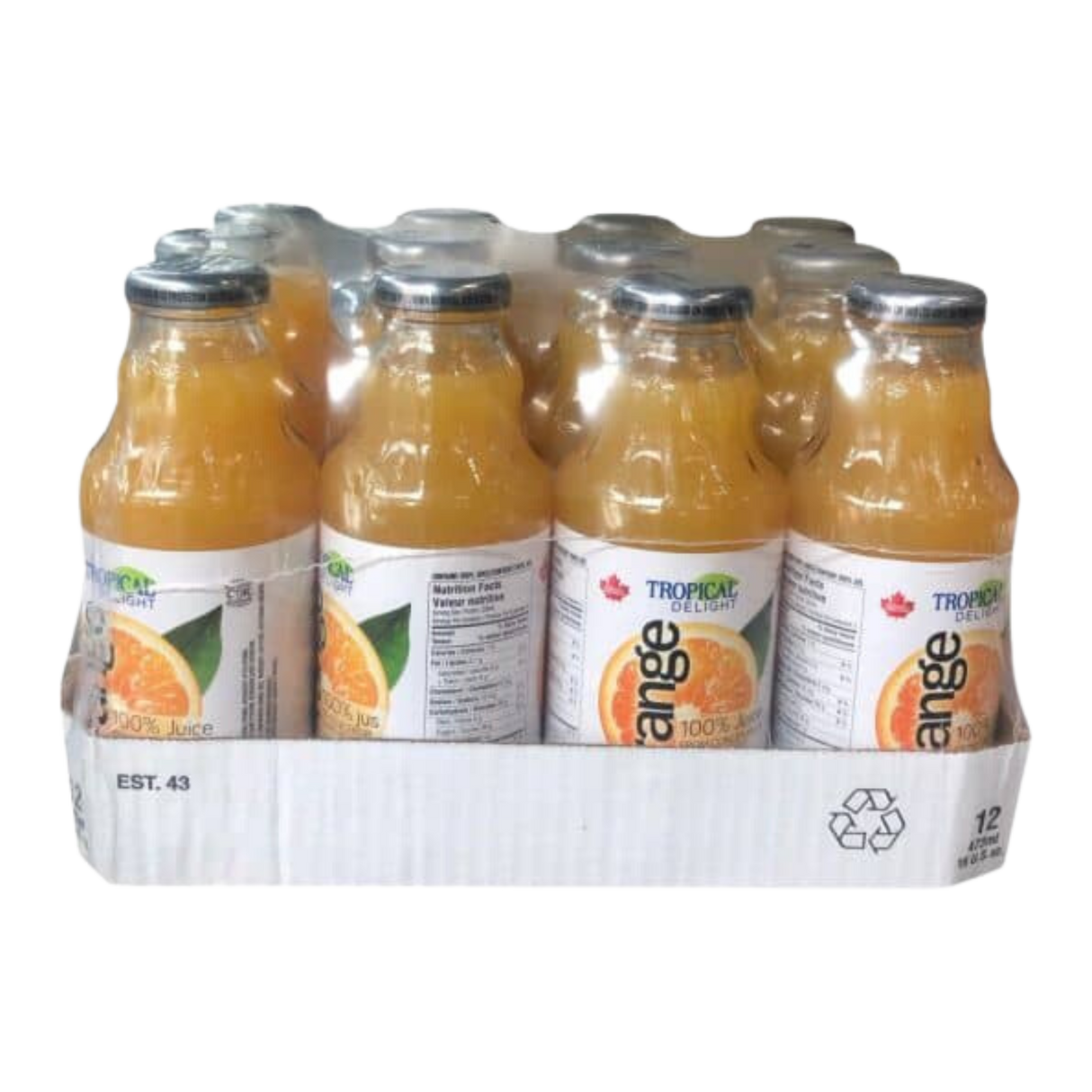 473ml Orange Juice, 12 pack