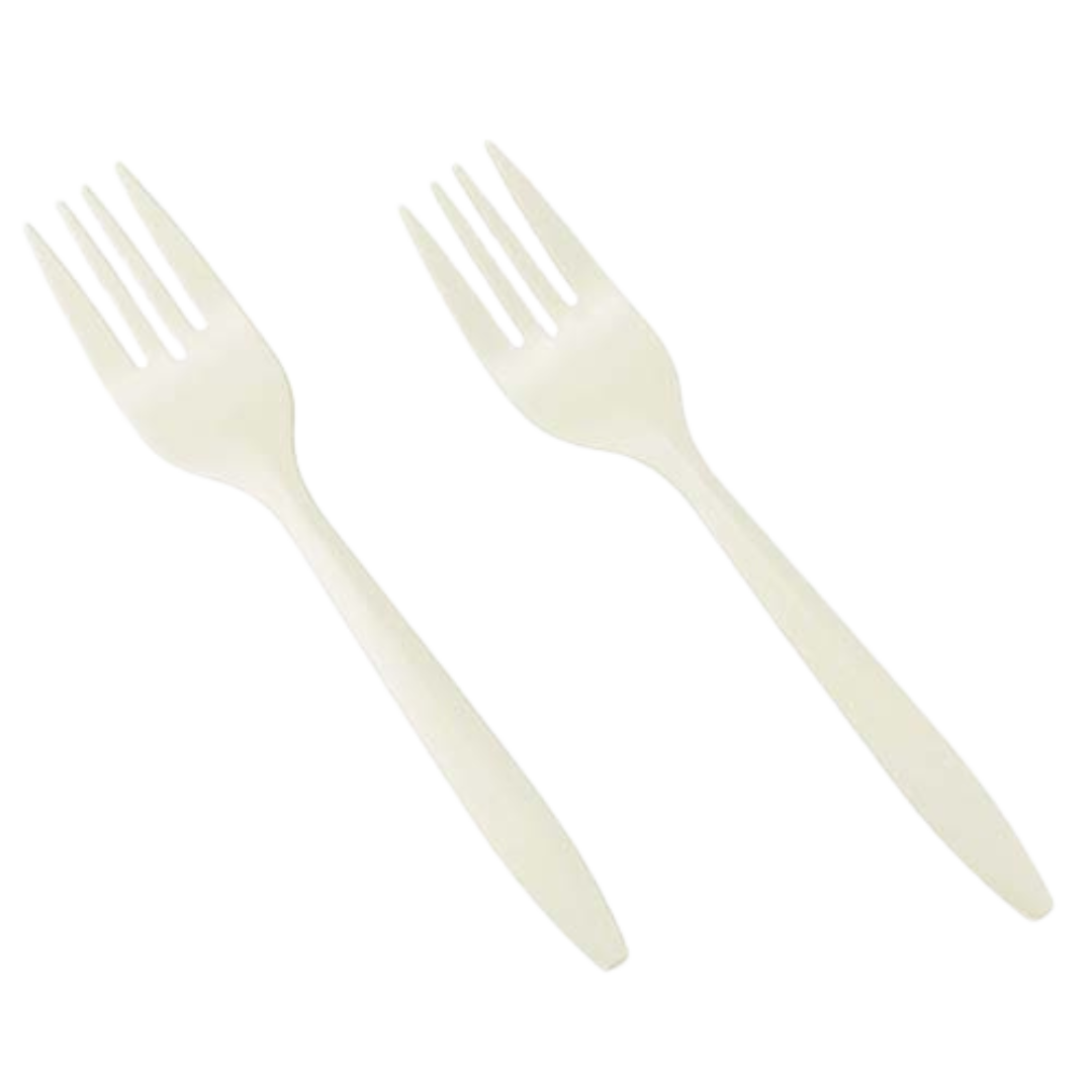 Bio-Based Medium Forks - 1000 pcs